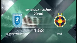 FCSB vs FC Universitatea Craiova  Superliga  28012024  COMENTARIU LIVE [upl. by Ariadne92]