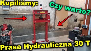 Kupiliśmy Chińska Prasa hydrauliczna 30 Ton  Czy warto to kupić czy może dopłacić  Montaż Prasy [upl. by Sletten]