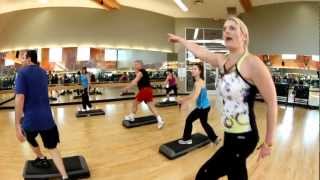 Step Class at LA Fitness [upl. by Giuseppe]