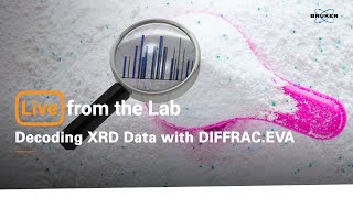 Live from the Lab Decoding XRD Data with DIFFRACEVA [upl. by Oiracam]