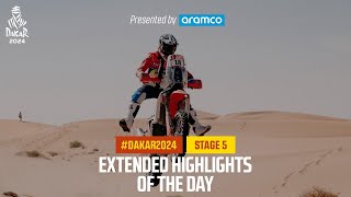 Extended highlights of Stage 5 presented by Aramco  Dakar2024 [upl. by Gemperle769]