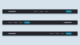 Navbar CSS Tutorial 3 Ways to Create a Navigation Bar with Flexbox [upl. by Alenoel]