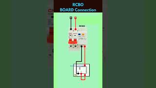 RCBO BOARD Connectionrcbo wiringconnection boardconnection wiring rcb electrical [upl. by Atiuqehs786]