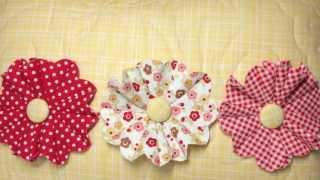 How to Make Fun Frilly Fabric Flowers [upl. by Eugine]