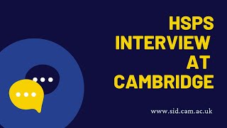 Human Social and Political Sciences interview at Cambridge  Sidneys virtual interviews miniseries [upl. by Ambler]