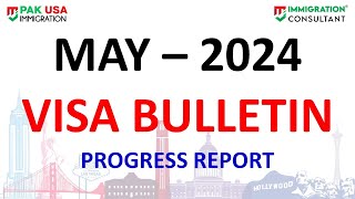 MAY 2024 VISA BULLETIN PROGRESS REPORT  Movements amp Analysis FY 2024 Visa Bulletin Progress [upl. by Zins]