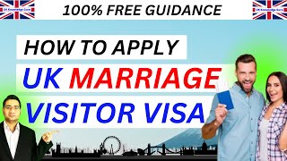 How to Apply UK Marriage Visitor Visa 2024  Step by step [upl. by Alahcim]