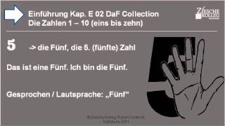 Kap Einführung 02 Die Zahlen von 110 die Fünf [upl. by Eltsirk163]