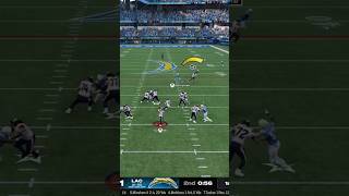 Derwin James runs up and grabs the pass for an Interception chargers madden nfl football shorts [upl. by Doubler]