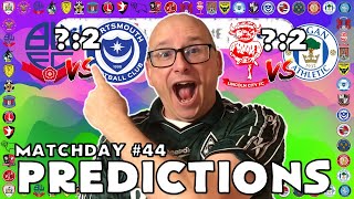 202324  EFL LEAGUE 1 PREDICTIONS  MATCHDAY 44 [upl. by Ginnifer971]