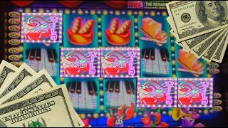 HUGE WIN I LANDED ALL 5 AS IT HAPPENS Live Lobsters Dancing Nightly Slot Machine with Bonuses [upl. by Chui]