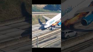 Ellinair Airbus A320 Plane Crash in GTA5 [upl. by Pathe]