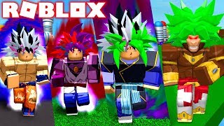 BROLY OOZARU SSJ LENDÁRIO E GOKU MUI3ROSEGOD E BLUE  DRAGON BALL TRANSFORMATION NO ROBLOX [upl. by Thirzi285]