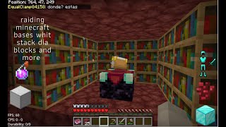 raiding minecraft base on sm105 lifeboat survival mode whit dia blocks and more gaming minecraft [upl. by Keller]