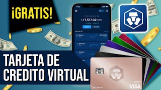 Crear tarjeta de credito virtual gratis con dinero Cryptocom [upl. by Fortunia]