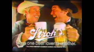 1979 Strohs beer commercial Steve Kanaly [upl. by Wil]