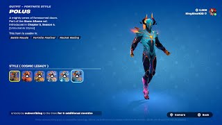 How To Get Galaxy Polus Legacy Styles Pack FREE In Fortnite Unlocked Cosmic Rimebound Legacy [upl. by Marv530]