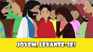 DESENHOS BÍBLICOS  JOVEM LEVANTESE [upl. by Nnahtebazile640]