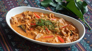 Panang Curry Recipe พะแนงหมู  Hot Thai Kitchen [upl. by Klecka979]