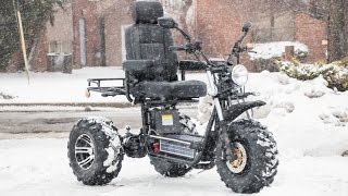 Boomerbeast Tackles the Snow  only mobility scooter for off road [upl. by Assenyl]