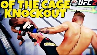 OF THE CAGE KNOCKOUT by Conor McGregor  EA SPORTS UFC 2 [upl. by Onahpets190]