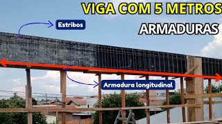 Armaduras mínimas para viga com 5 metros I Veja o motivo de usar portaestribo nas vigas de concreto [upl. by Averil]