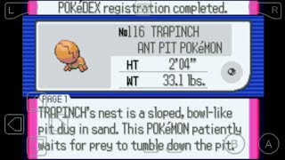 116 Where to Find Trapinch in Pokemon Ruby [upl. by Oskar]