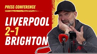 Liverpool 21 Brighton  Jurgen Klopp PostMatch Press Conference [upl. by Bendicta]