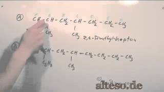 Organische Chemie  Nomenklatur  Aufgabe1 Stufe1 [upl. by Bradney603]