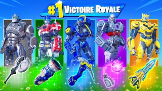 SKIN TRANSFORMERS ALÉATOIRE CHALLENGE  Défi FORTNITE Battle Royale [upl. by Carolynne288]