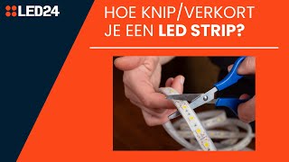 Hoe knipverkort je een led strip Ledstripspecialistnl [upl. by Eimak]