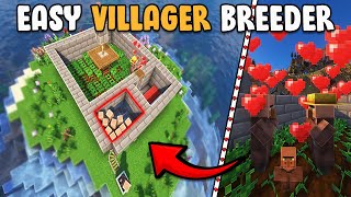 The EASIEST Infinite Villager Breeder in Minecraft 120  Tutorial [upl. by Nylaehs211]