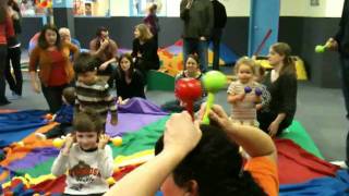 Ashers 2nd Birthday  The parachute game [upl. by Yanarp300]