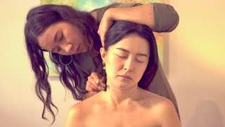 ASMR ediyasmr Scalp Neck amp Shoulder Massage  Energy Healing🧡 Real Person Spiritual Cleansing [upl. by Atlee418]