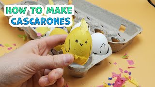 Cascarones Tutorial How to Make Confetti Eggs [upl. by Nylde]