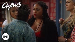 Claws Desna and Quiet Ann square off in Claws season 4 premiere  Season 4 Episode 1 CLIP  TNT [upl. by Lemej241]