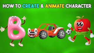 HOW TO CREATE amp ANIMATE CHARACTER  FACELESS KIDS ANIMATION VIDEO [upl. by Samira]