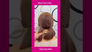 Short Hair trick 👵hairstyle haircut womenshairstyles trendyvideo [upl. by Bensky401]