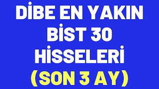 DİBE EN YAKIN BİST 30 HİSSELERİ SON 3 AY borsa hisse yorum [upl. by Nileuqaj49]