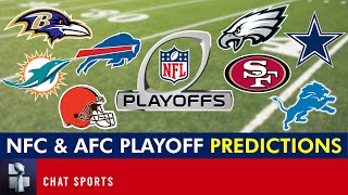 NFL Playoff Picture  Predictions For NFC amp AFC Division Standings amp Wild Card Race Entering Week 18 [upl. by Anilac]