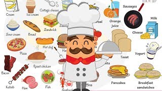 Learn 100 Common Foods in English in 15 Minutes  Food Vocabulary [upl. by Neahs294]