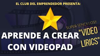 128VIDEOPAD video editor🎬 🎥 tutorial en español TE ENSEÑO👌 A CREAR VIDEOLIRYC  EN EL 2020🔥 💥 [upl. by Adnala283]