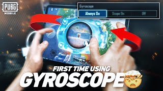 “If I fail to adapt I will quit the game”  FIRST TIME USING GYROSCOPE🤯  PUBG MOBILE [upl. by Atina]