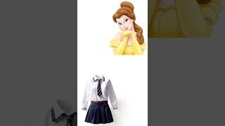 Belle in school uniform belle transformation ashyart tiktok viral [upl. by Wamsley]