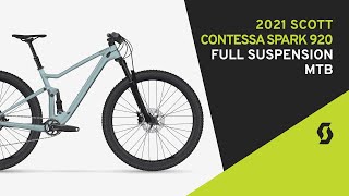 2021 Scott Contessa Spark 920 Womens Full Suspension Mountain Bike [upl. by Enoval]