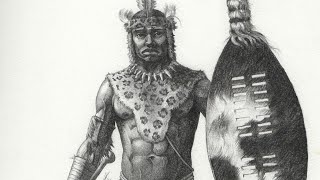 Drawing Zulu Warrior  Timelapse  Drawnomix [upl. by Helene]