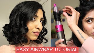 How To Use Dyson Airwrap Tutorial On Short Hair [upl. by Schilling170]