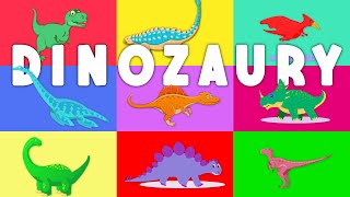 Dinozaury dla dzieci  Poznaj nazwy dinozaurów  Zagadki dla dzieci [upl. by Oruam]