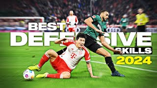 Epic Football Defensive Skills amp Tackles 2024  HD [upl. by Uehttam]