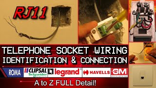 How to Connect RJ11 Telephone Socket  Any brand [upl. by Aniahs]